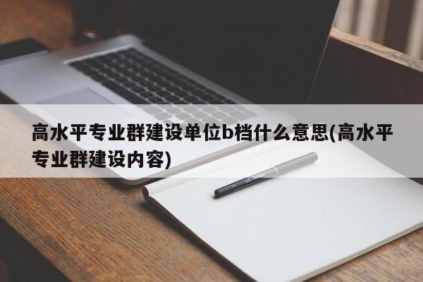 高水平专业群建设单位b档什么意思(高水平专业群建设内容)